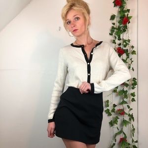 Button up long sleeve knit sweater